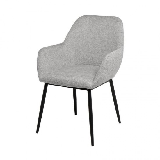 Silla Isabella Gris Claro (Pata Negra)