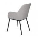 Silla Isabella Gris Claro (Pata Negra)