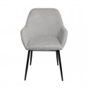 Silla Isabella Gris Claro (Pata Negra)