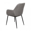 Silla Isabella Gris Oscuro Pata Negra