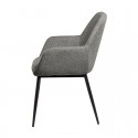 Silla Isabella Gris Oscuro Pata Negra
