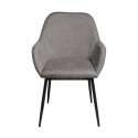 Silla Isabella Gris Oscuro Pata Negra