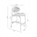 Taburete Bajo Renzo Beige