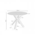 Mesa Fija Fiorella Gris/Negro