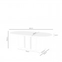 Mesa Fija Lorraine 220 Travertino