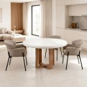 Mesa Fija Violette Blanco Roble