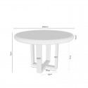 Mesa Fija Violette Blanco Roble