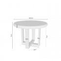 Mesa Fija Violette Blanco Roble