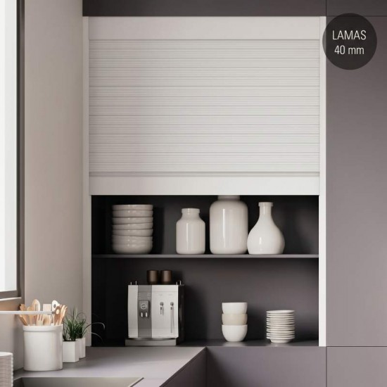Kit Persiana Box Milano Blanco Mate Lama 40