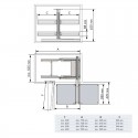 Bastidor Extraíble Articulado Flat Acero Cromado