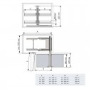 Bastidor Extraíble Articulado en Kit Cromo para Rincón Ciego Cocina