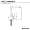 Grifo Fregadero Monomando Vertical GF101
