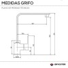 Grifo Fregadero Monomando Vertical GF115