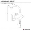 Grifo Fregadero Monomando Vertical GF106