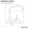 Grifo Fregadero Monomando Abatible GF118
