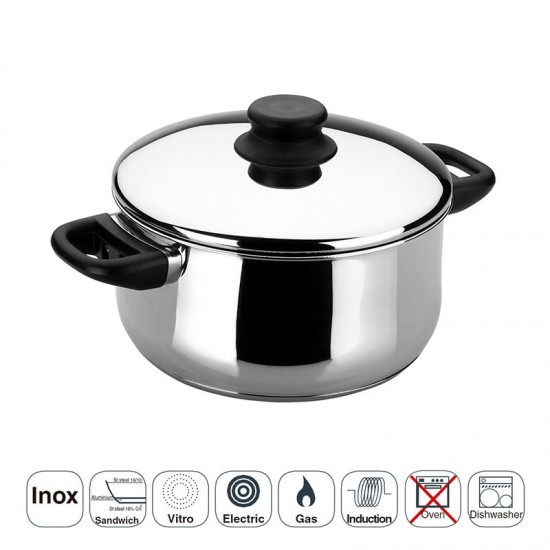 Cacerola con Tapa Garinox