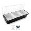 Contenedor Condimentos 3 Cuencos con Tapa