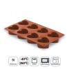 Molde Corazón 8 Cavidades Silicona Pastryflex