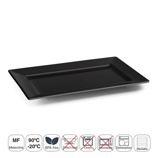 Bandeja Rectangular Black