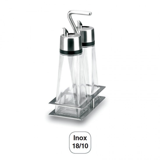 Juego Aceitera-Vinagrera Hiperlux con Soporte