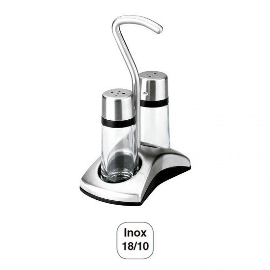 Juego Salero-Pimentero Luxe con Soporte