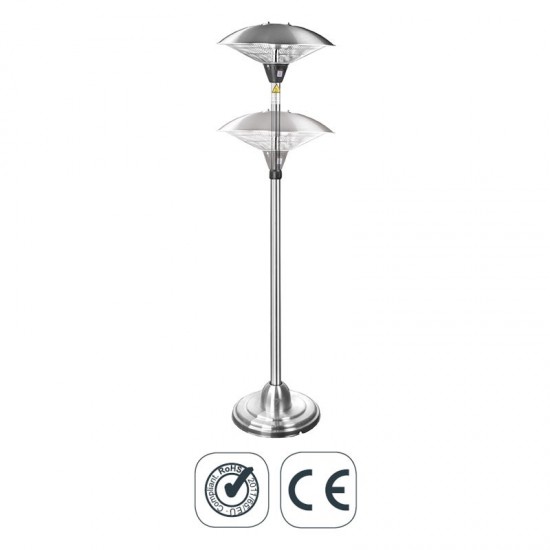 Calentador Eléctrico Halógeno de Pie