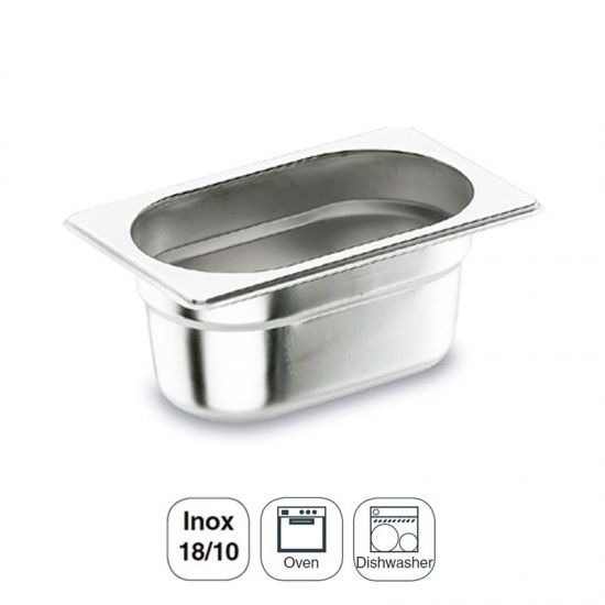 Cubeta Inox 18/10 Gastronorm 1/4
