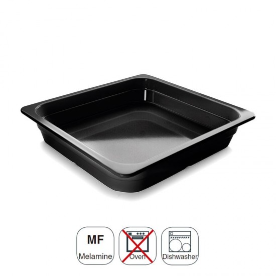 Cubeta Melamina Gastronorm 2/3 Negra