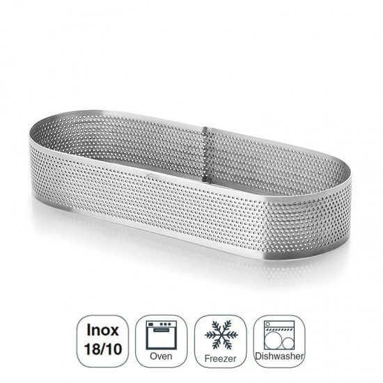 Aro Oval Perforado Inox