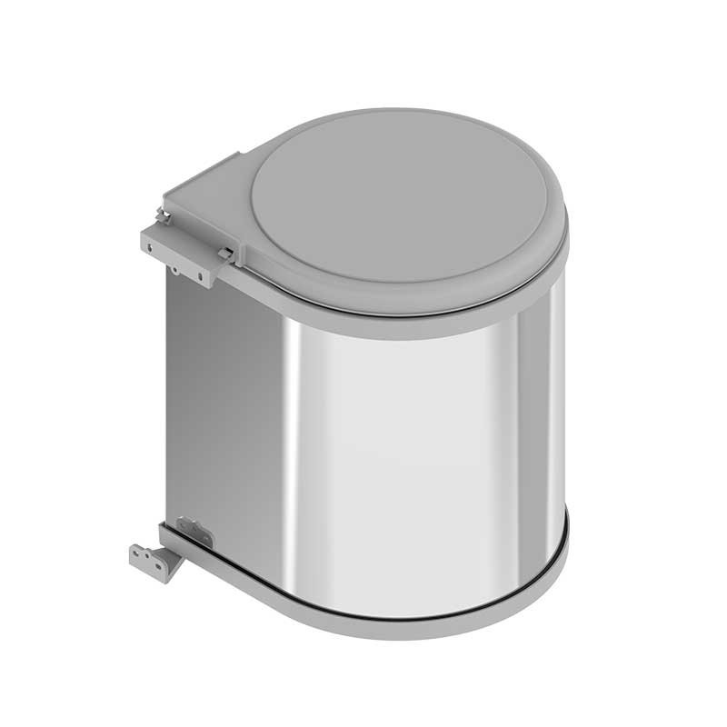  Cubo de basura para cocina, cubo de basura con tapa, cubo de  basura de acero inoxidable con cubo interior extraíble (color: F, tamaño:  6L) : Industrial y Científico