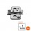 Base Bisagra Cocina Blum Excentrica Atornillada SIN TETON